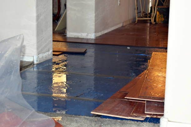 Professional Water Extraction technician working in Fairview, CA